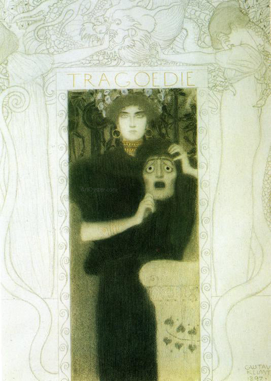 Gustav Klimt Tragedy - Canvas Print