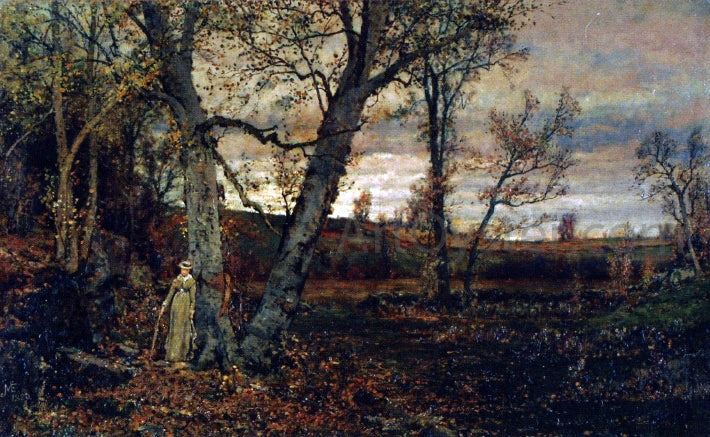 Jervis McEntee Tranquility - Canvas Print