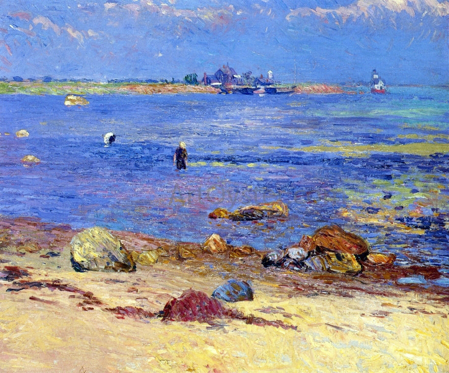 William James Glackens Treading Calms, Wickford - Canvas Print