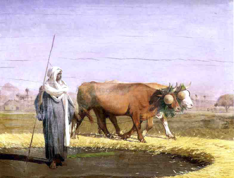 Jean-Leon Gerome Treading Wheat in Egypt - Canvas Print