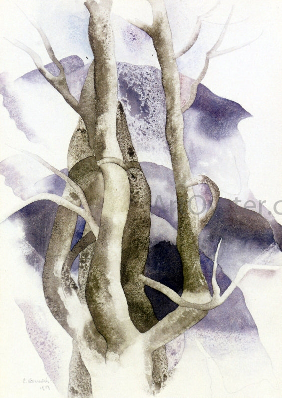 Charles Demuth Tree Forms - Canvas Print