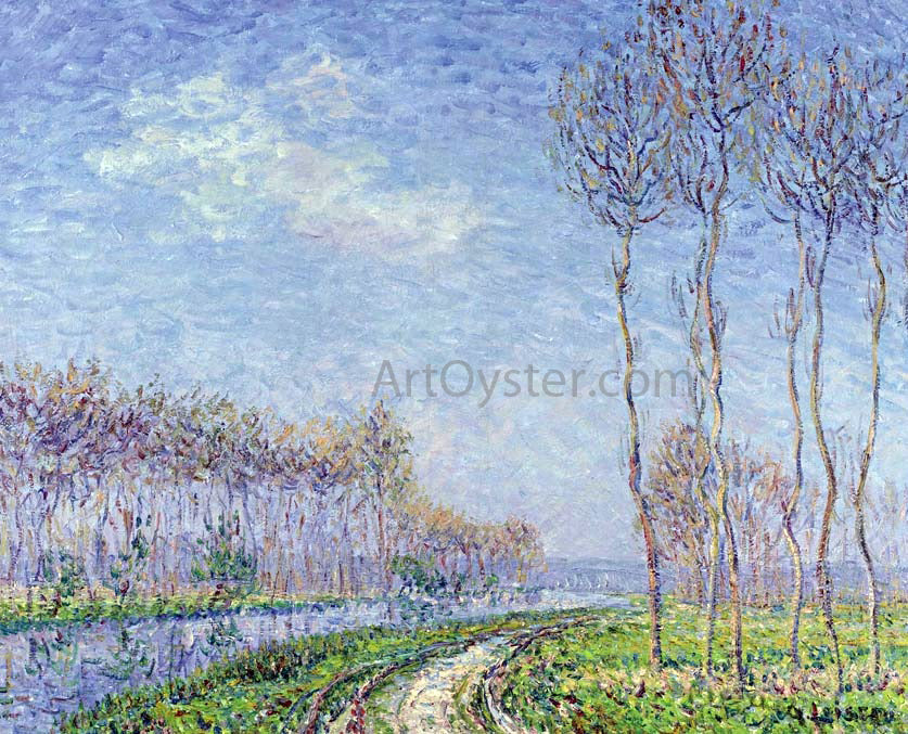 Gustave Loiseau Trees by the River - Canvas Print
