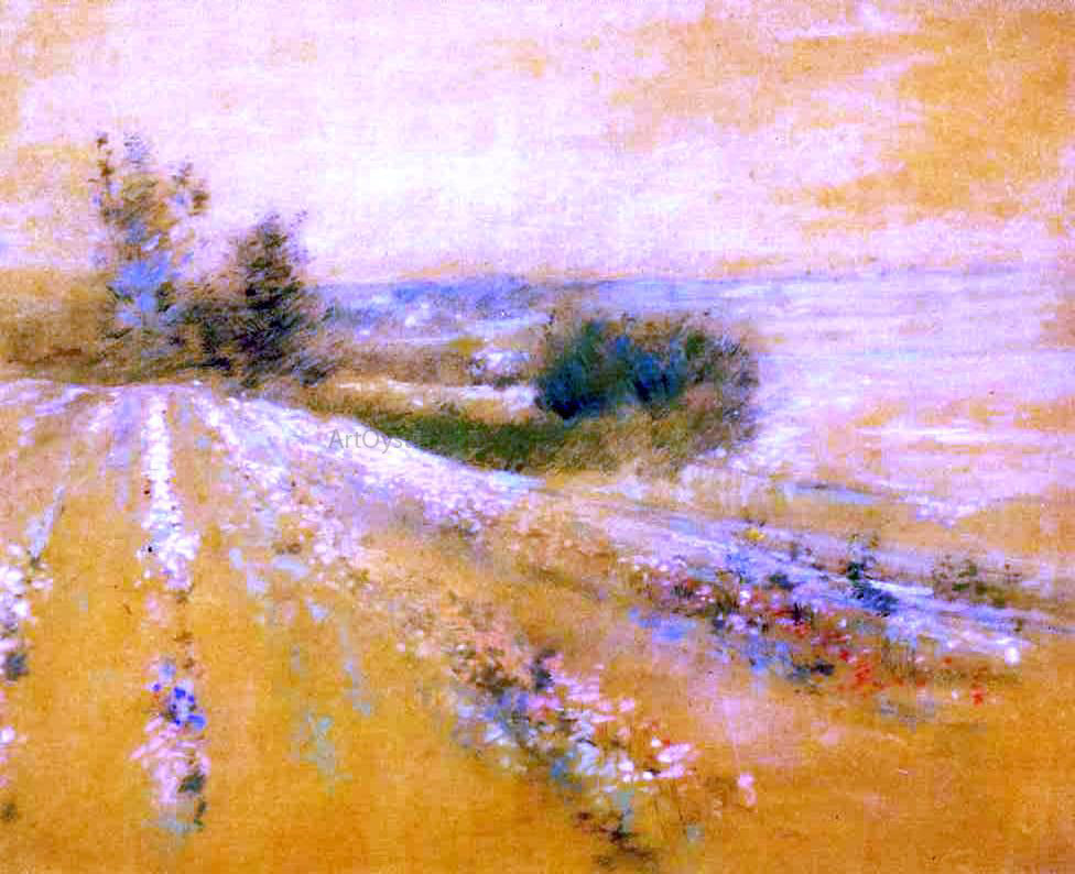 John Twachtman Trees in a Nursery - Canvas Print