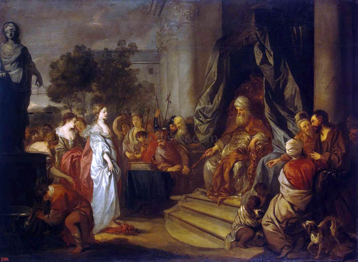 Sir Peter Lely Trial by Fire - Canvas Print