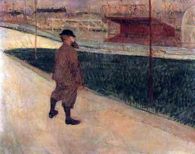 Henri De Toulouse-Lautrec Tristan Bernard at the Buffalo Station - Canvas Print