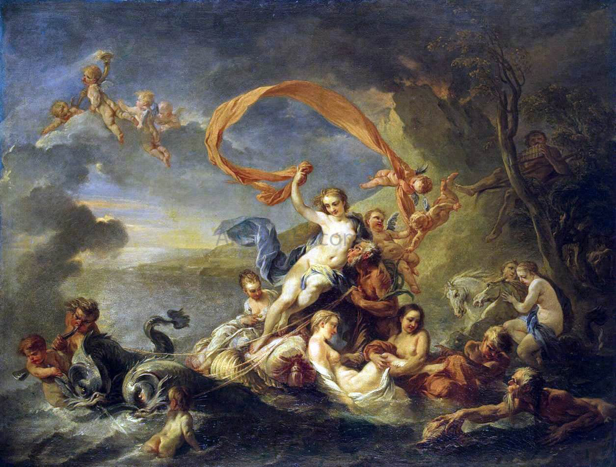 Jean-Baptiste Van Loo Triumph of Galatea - Canvas Print