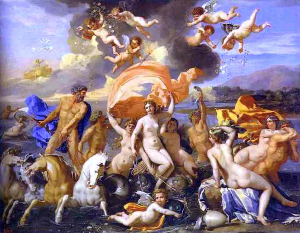 Nicolas Poussin Triumph of Neptune and Amphitrite - Canvas Print