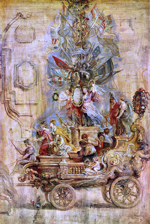 Peter Paul Rubens Triumphal Car of Kallo - Canvas Print