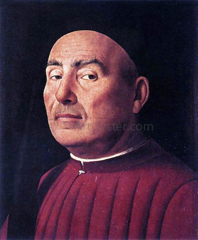 Antonello Da Messina Trivulzio Portrait - Canvas Print