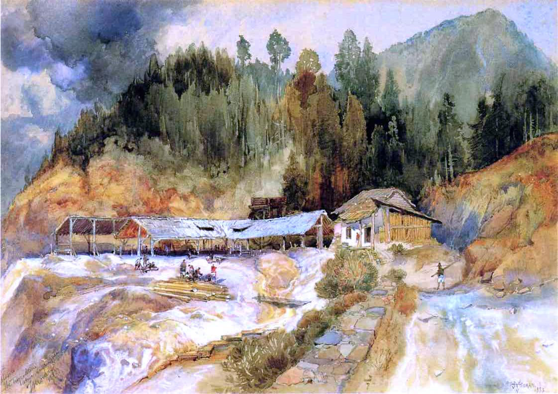 Thomas Moran Trojes Mine - Canvas Print