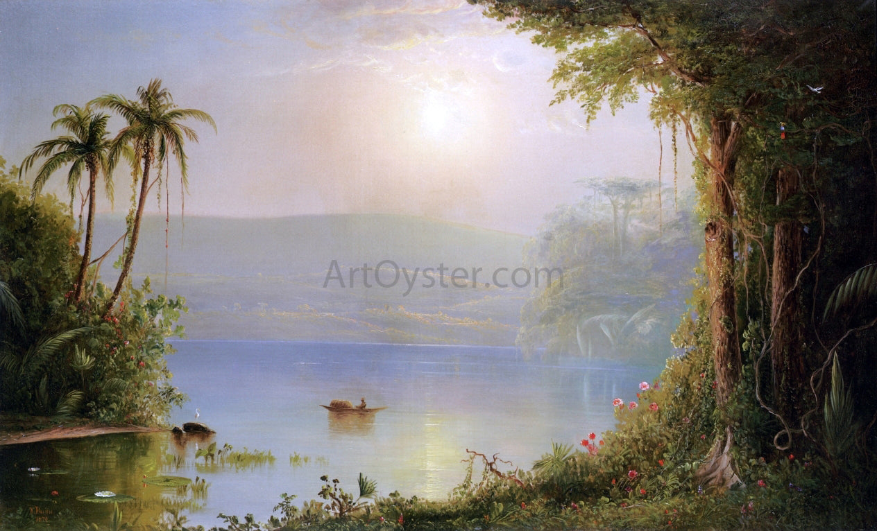 Norton Bush Tropical River Landscape - Canvas Print