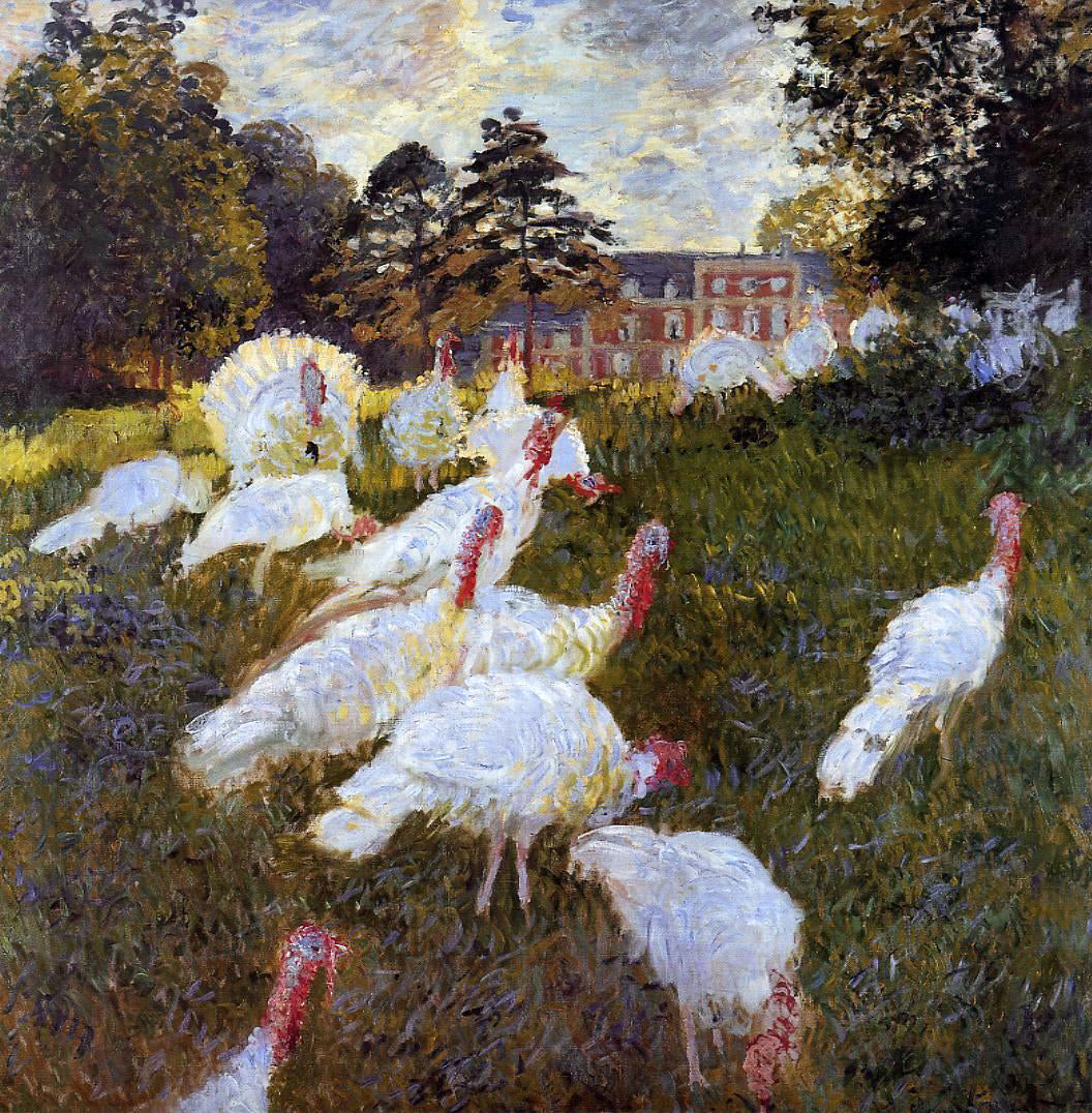 Claude Oscar Monet Turkeys - Canvas Print