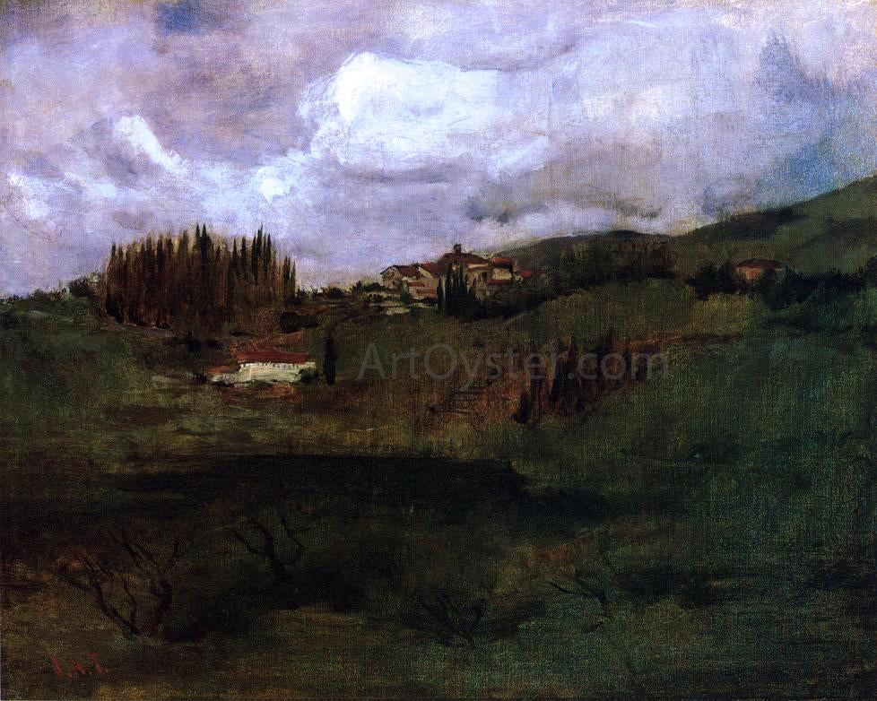 John Twachtman Tuscan Landscape - Canvas Print