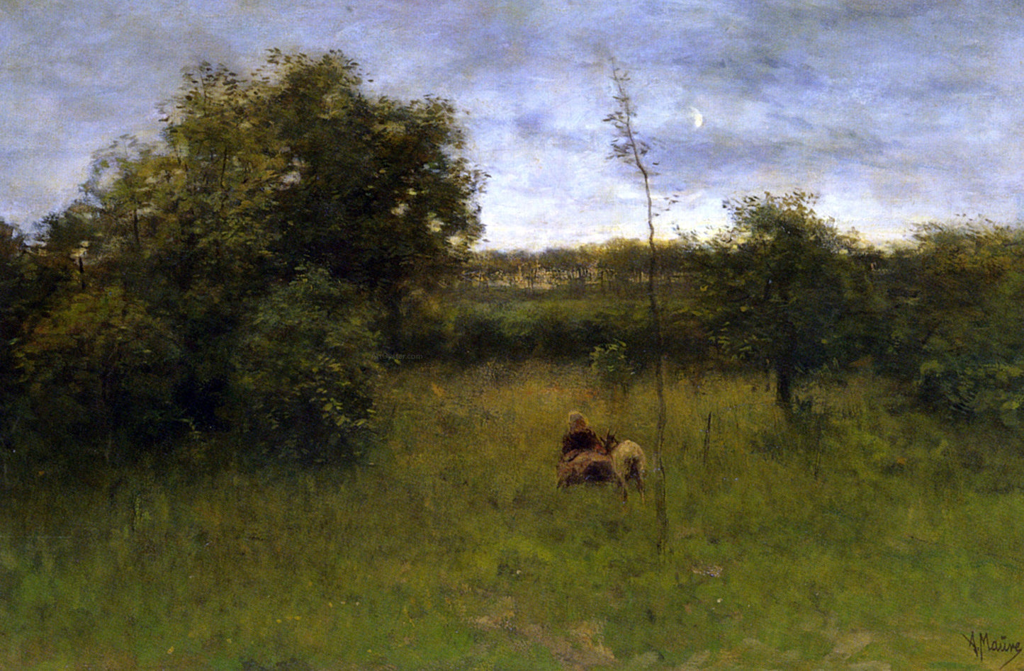Anton Mauve Twilight - Canvas Print
