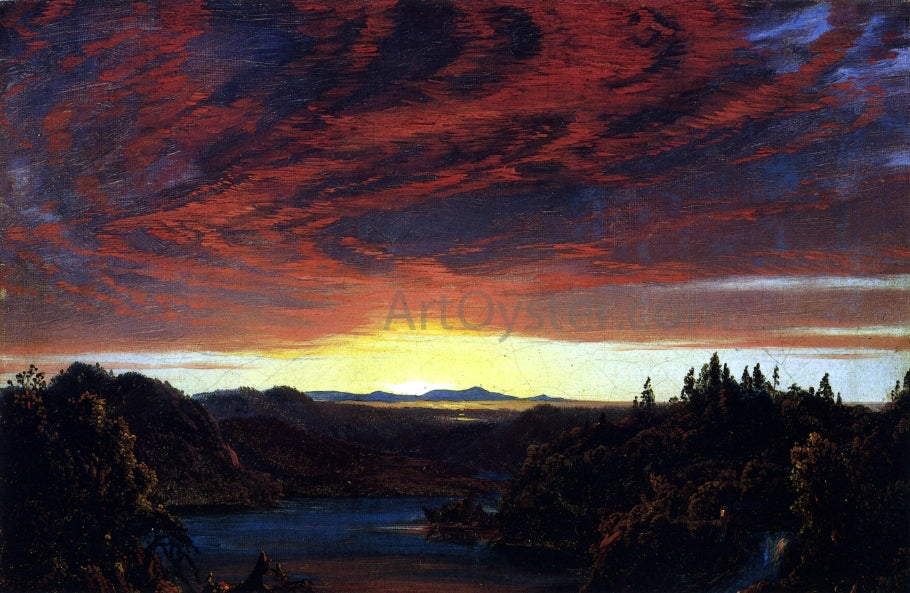 Frederic Edwin Church Twilight, a Sketch - Canvas Print