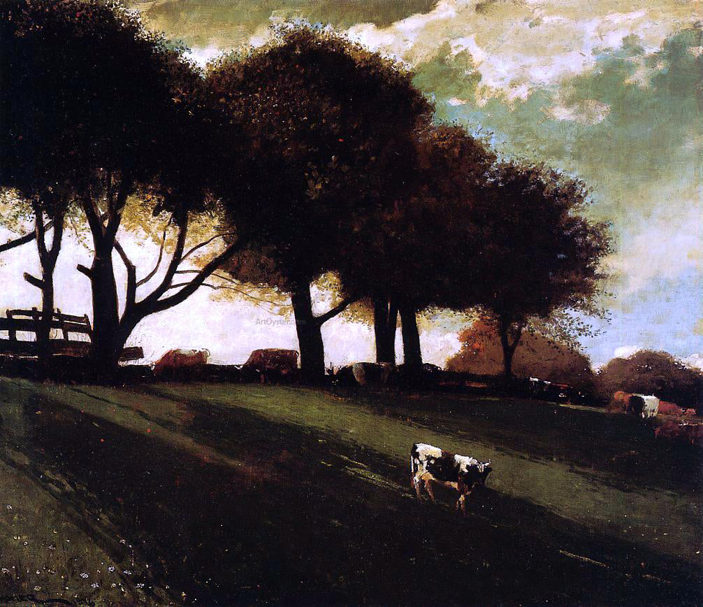 Winslow Homer Twilight at Leeds, New York - Canvas Print
