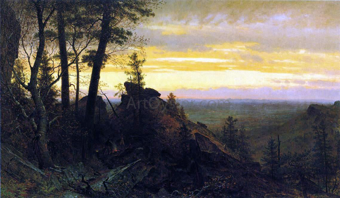 Thomas Worthington Whittredge Twilight in the Shawangunk Mountains - Canvas Print
