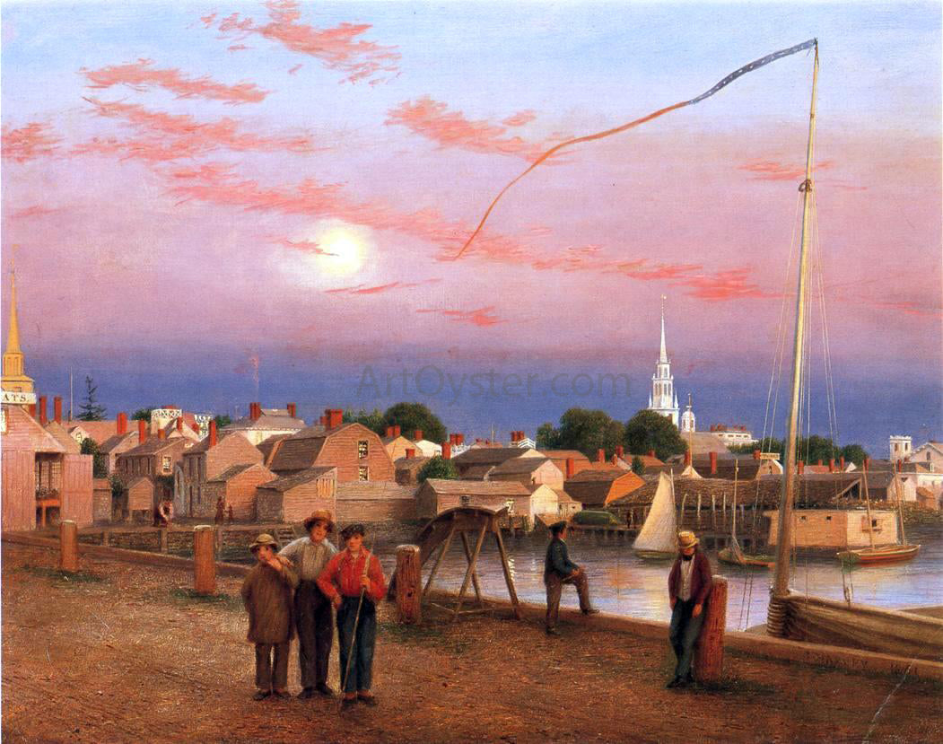 George Harvey Twilight, Newport Harbor - Canvas Print
