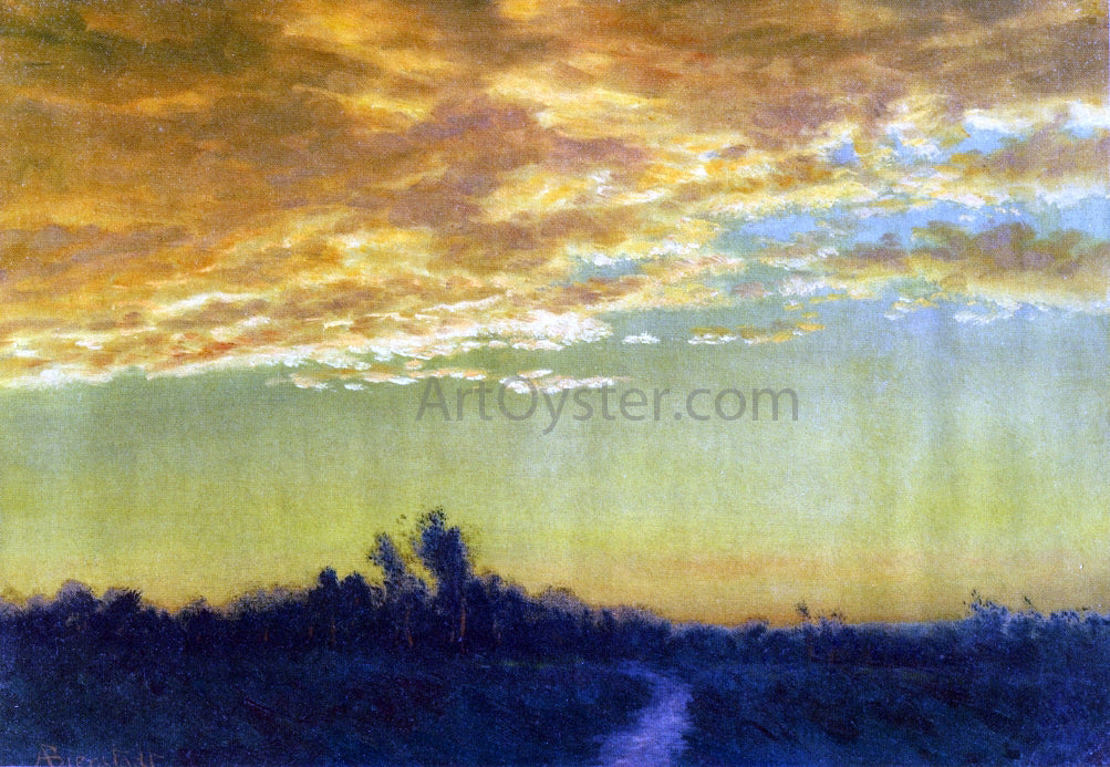 Albert Bierstadt Twilight over the Path - Canvas Print