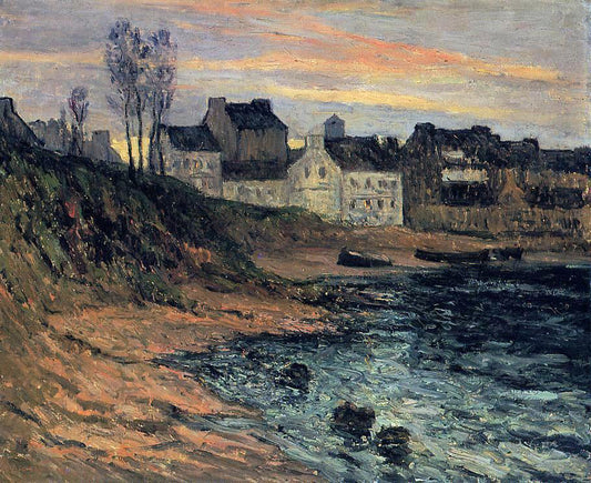 Maxime Maufra Twilight, Winter, Douarnenez - Canvas Print