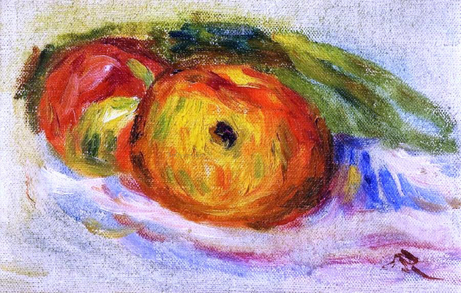 Pierre Auguste Renoir Two Apples - Canvas Print