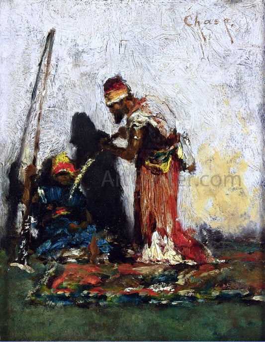 William Merritt Chase Two Arabs - Canvas Print