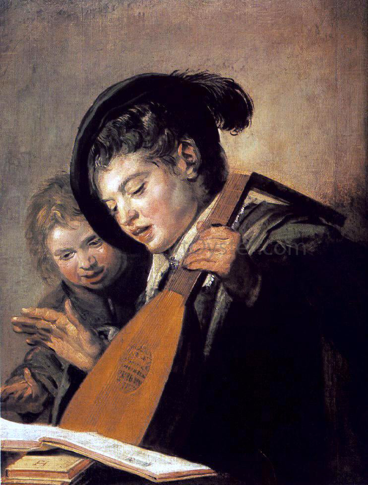 Frans Hals Two Boys Singing - Canvas Print