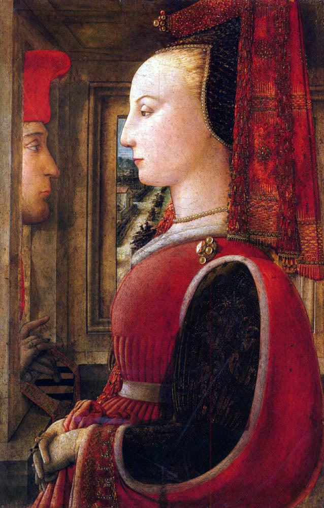 Filippino Lippi Two Figures - Canvas Print