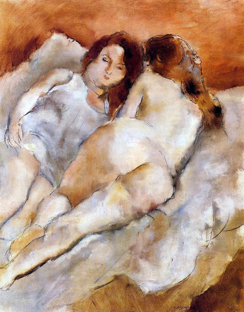 Jules Pascin Two Friends - Canvas Print
