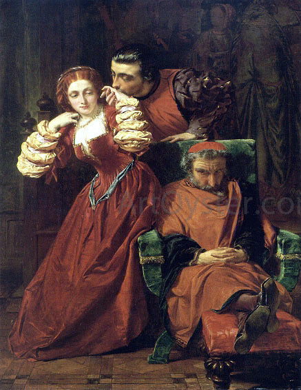 Alfred Elmore Two Gentlemen of Verona - Canvas Print