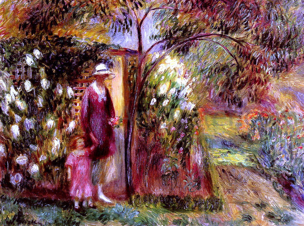 William James Glackens Two In A Garden - Canvas Print