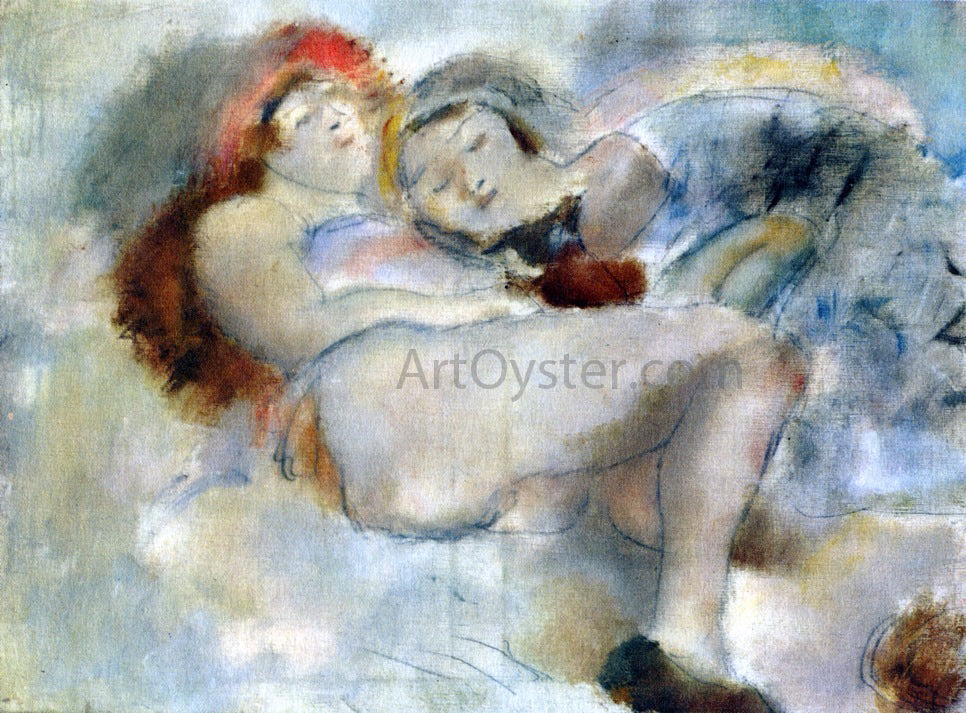 Jules Pascin Two Nudes - Canvas Print