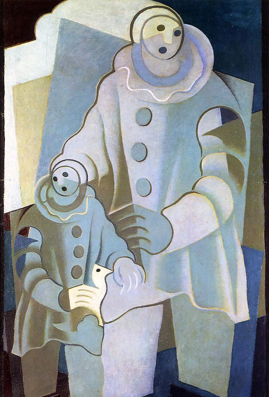 Juan Gris Two Pierrots - Canvas Print