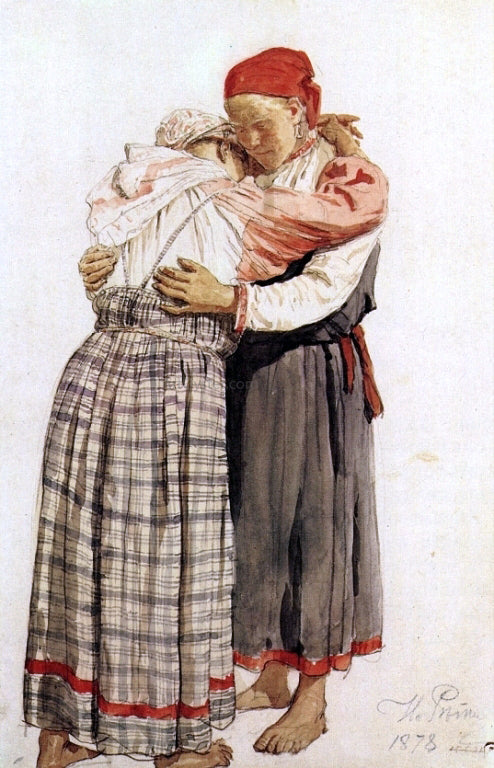 Ilia Efimovich Repin Two woman - Canvas Print