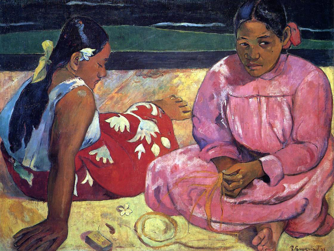 Paul Gauguin Two Women on the Beach - Canvas Print