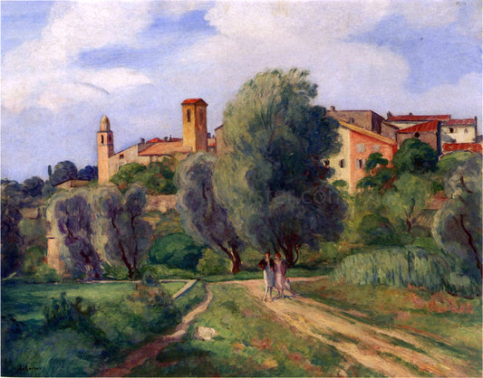 Henri Lebasque Two Women Taking a Walk - Canvas Print