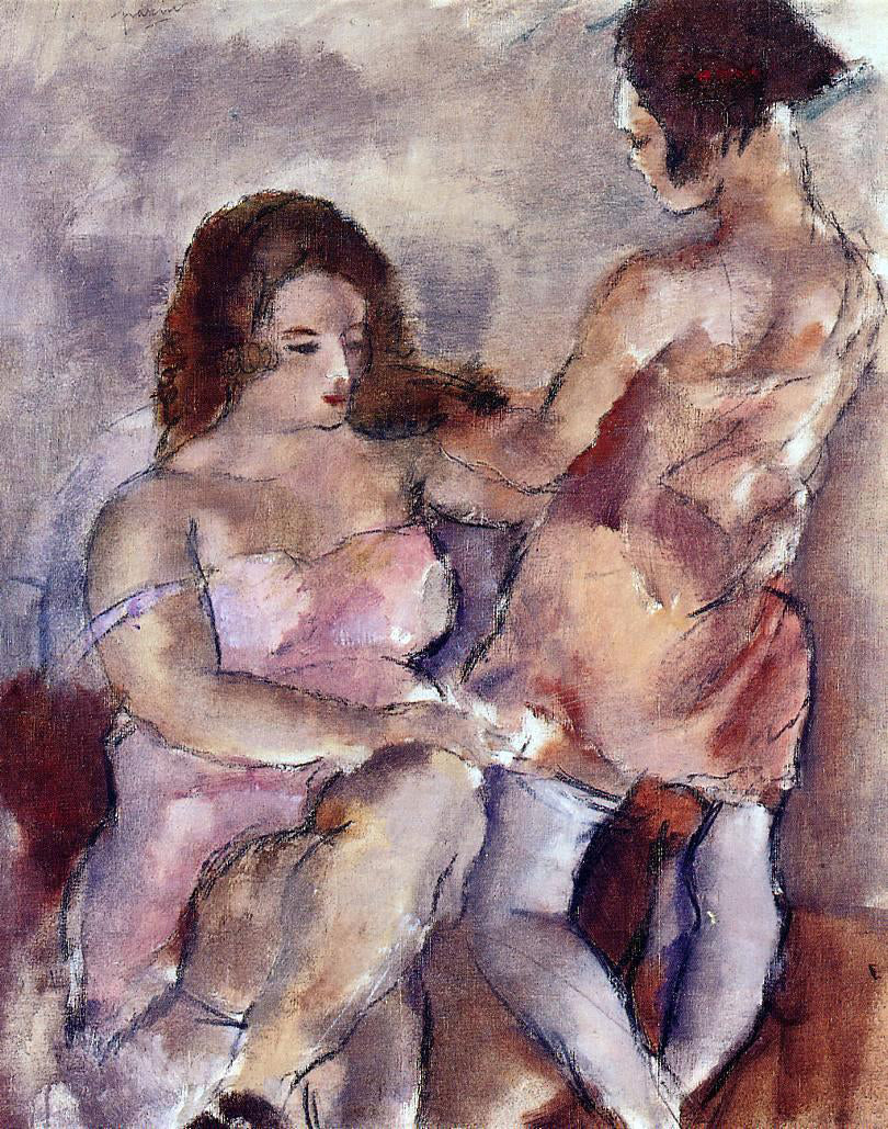 Jules Pascin Two Young Women - Canvas Print