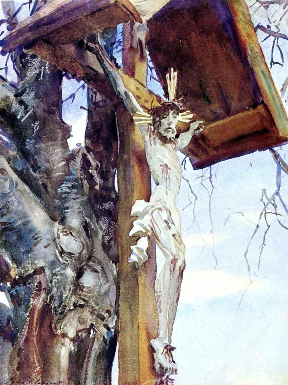 John Singer Sargent Tyrolese Crucifix - Canvas Print