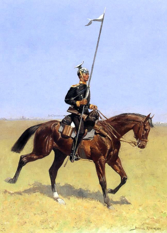 Frederic Remington Uhlan (also known as Lancer) - Canvas Print