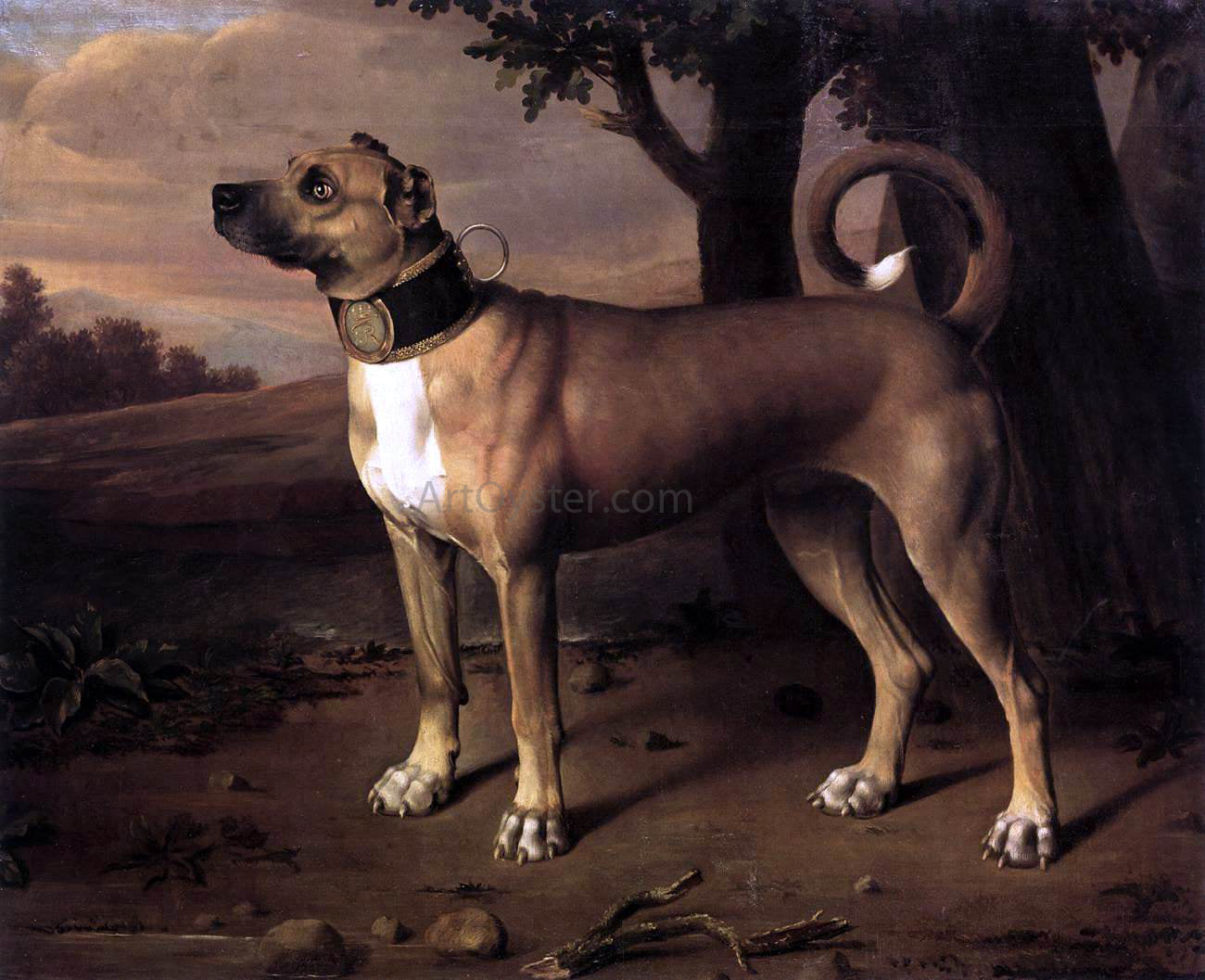 Johann Christof Merck Ulmer Dogge - Canvas Print