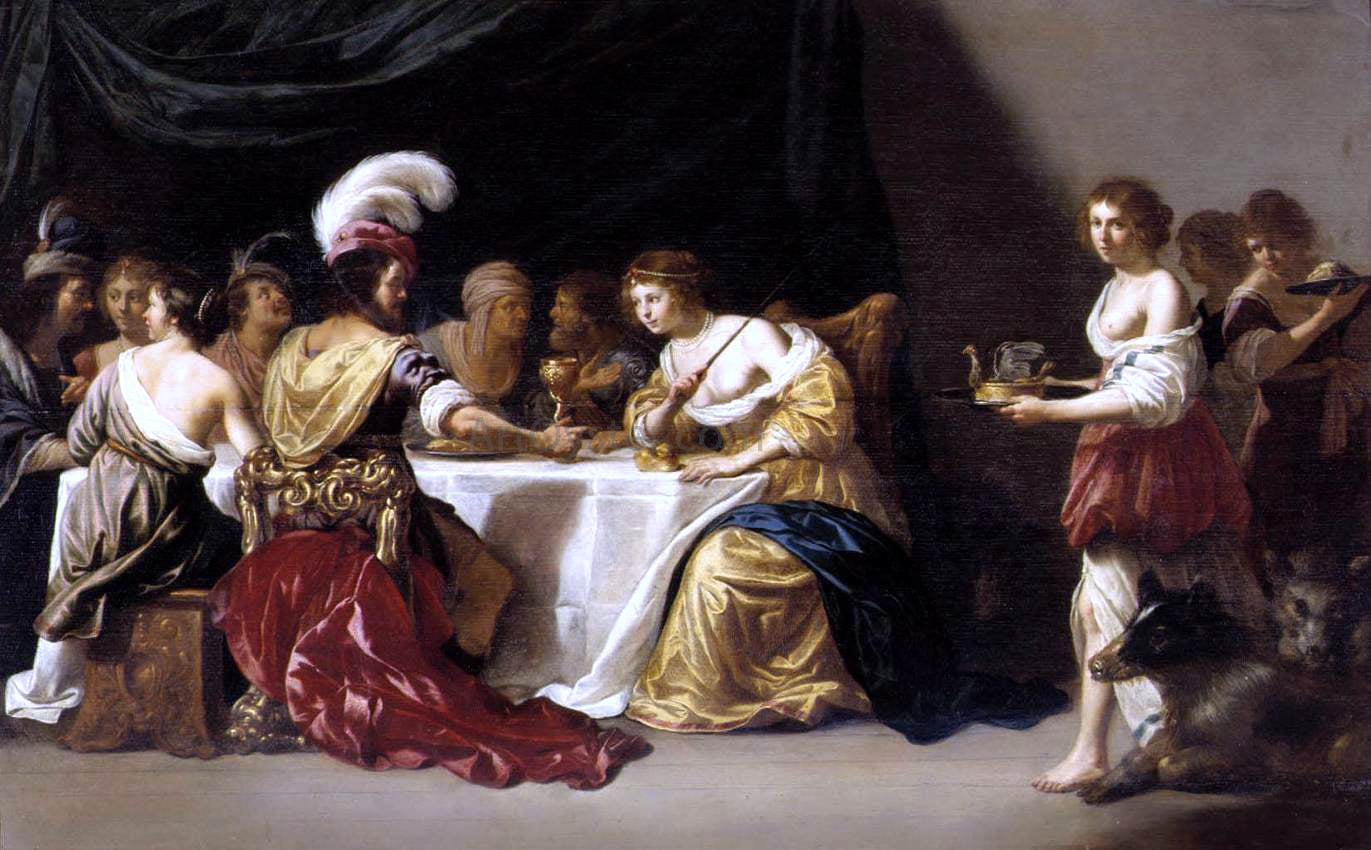 Jan Van Bijlert Ulysses and Circe - Canvas Print