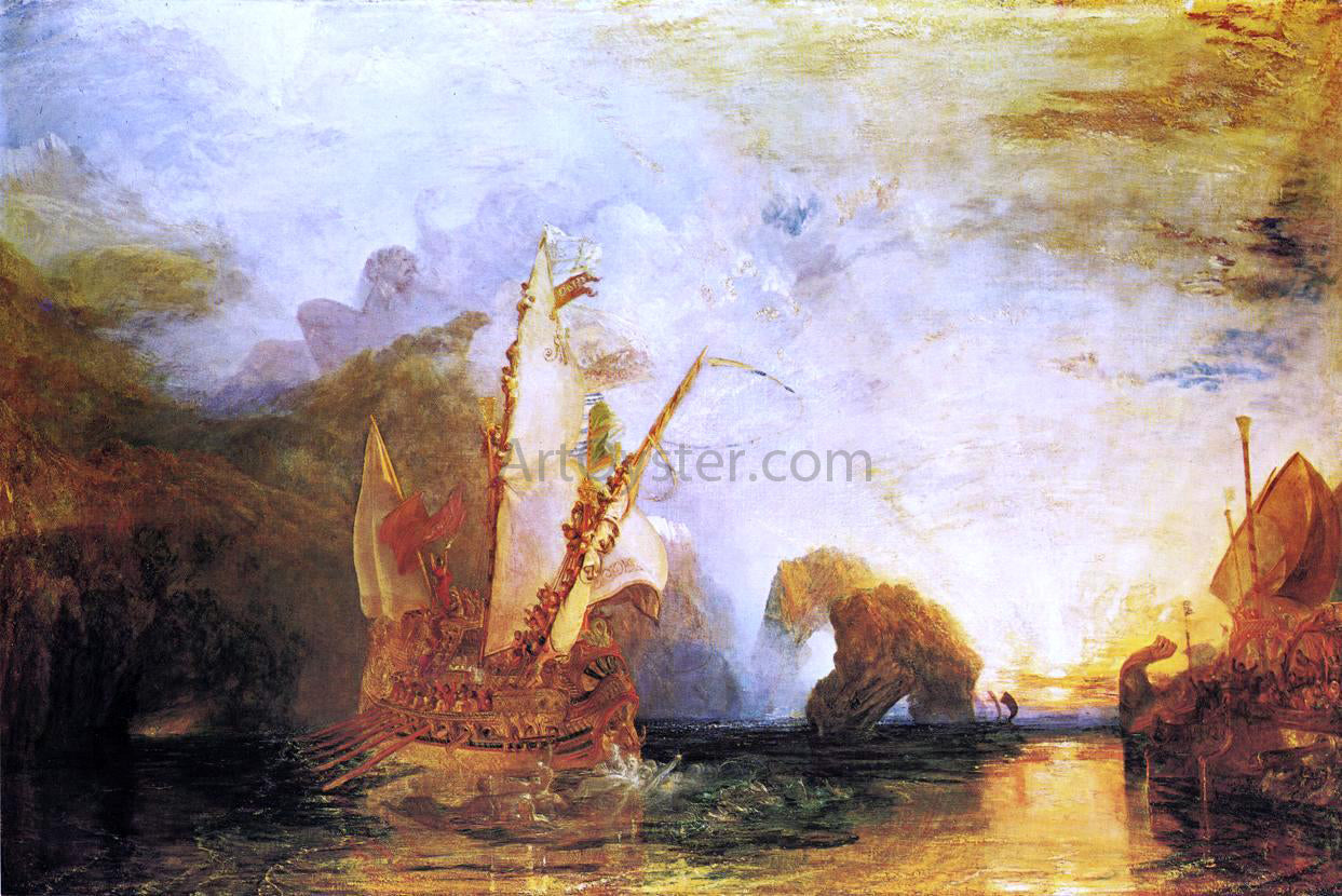 Joseph William Turner Ulysses Deriding Polyphemus - Homer's Odyssey - Canvas Print