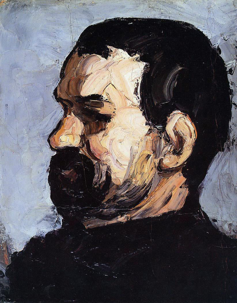 Paul Cezanne Uncle Dominique in Profile - Canvas Print