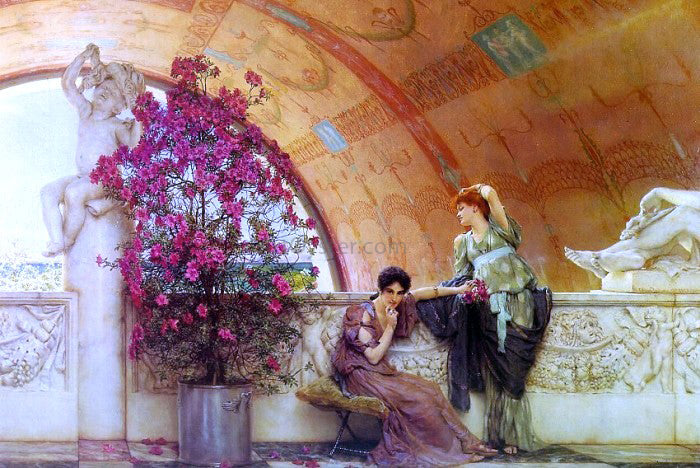Sir Lawrence Alma-Tadema Unconscious Rivals - Canvas Print