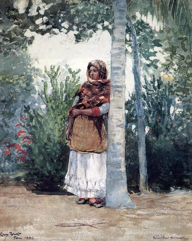 Winslow Homer Under a Palm Tree - Canvas Print