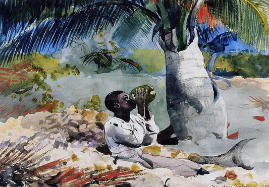 Winslow Homer Under the Coco Palm - Canvas Print