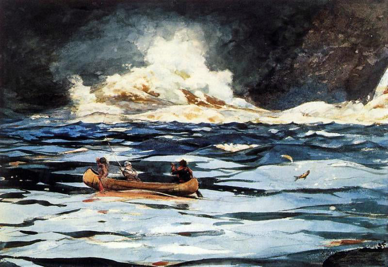 Winslow Homer Under the Falls, The Grand Discharge - Canvas Print