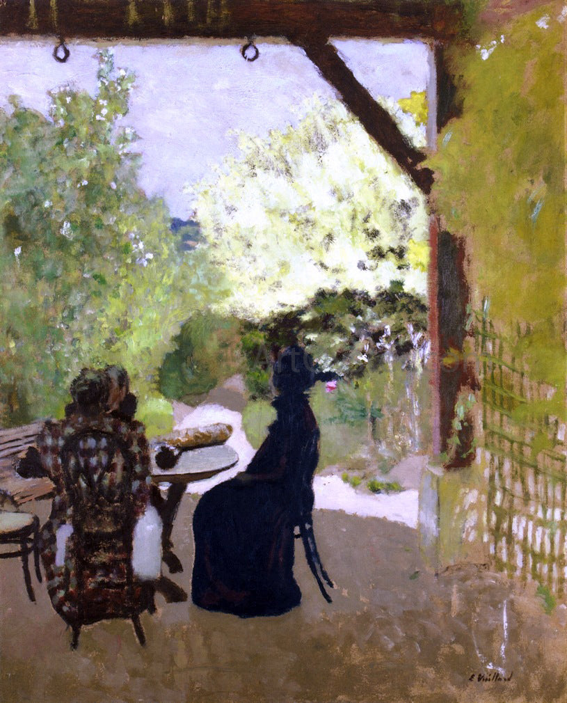 Edouard Vuillard Under the Portico - Canvas Print