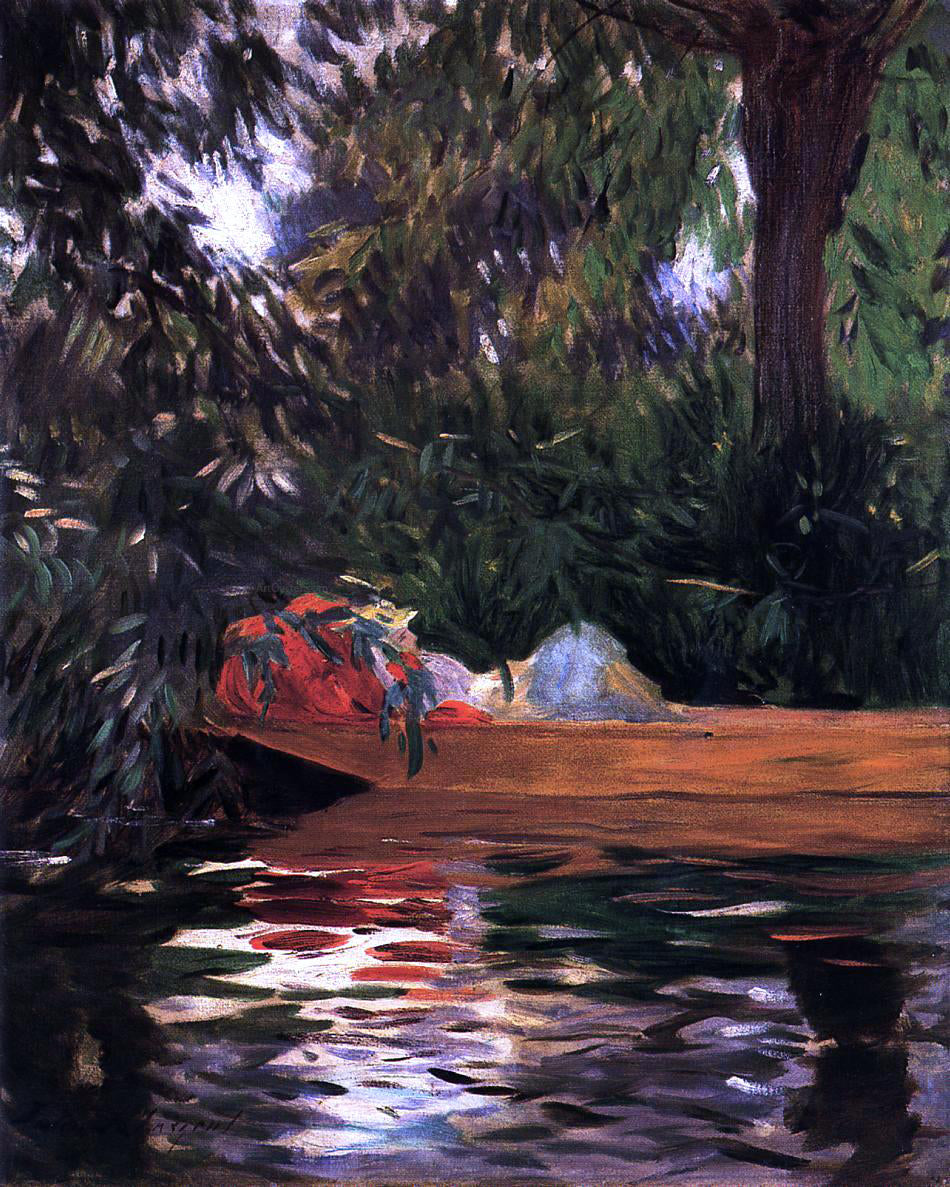 John Singer Sargent Under the Willows - Canvas Print