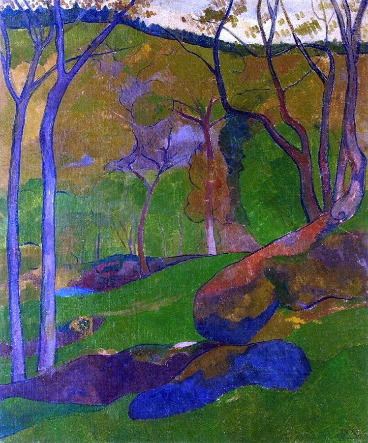 Paul Serusier Undergrowth at Huelgoat - Canvas Print